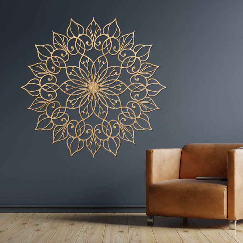 Designer Mandala on the wall – Modern painting for the dining room