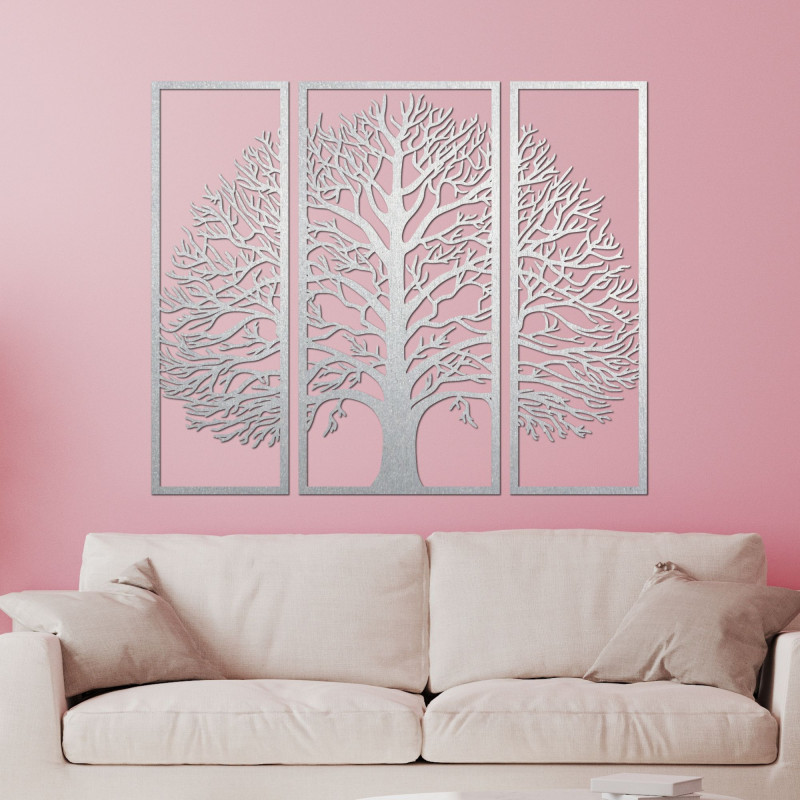Liven up your interior with a unique tree triptych. Modern design and quality.