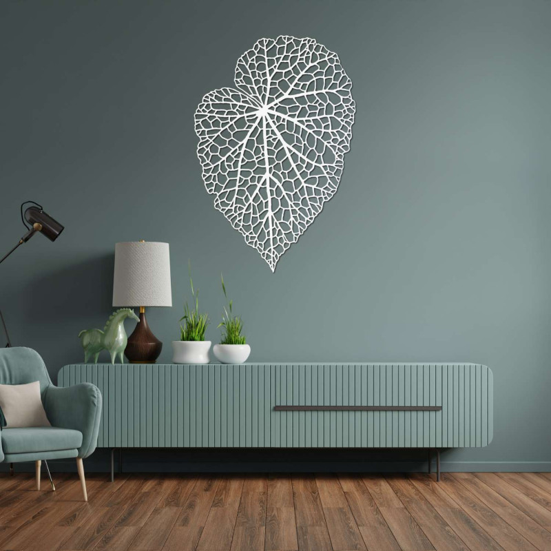 A modern wooden leaf painting that will add style, warmth and naturalness to the space