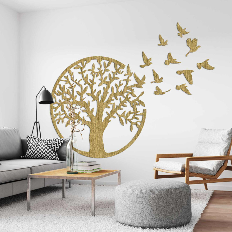 Liven up your interior with our unique tree of life with birds.