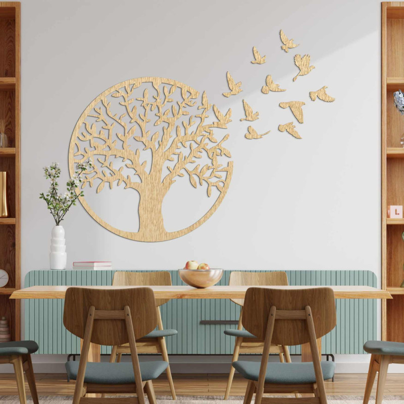 Liven up your interior with our unique tree of life with birds.