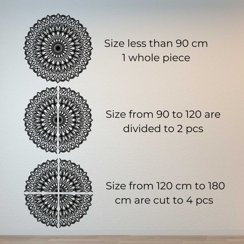 Wooden mandala on the wall - the perfect image...