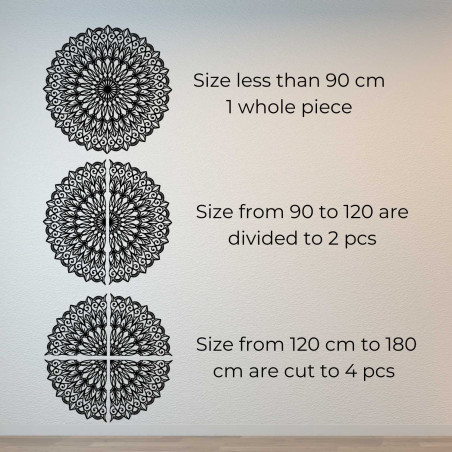Wooden mandala on the wall - the perfect image for harmony in space - HELGA