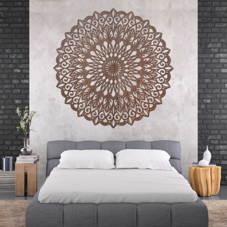 Wooden mandala on the wall - the perfect image for harmony in space - HELGA