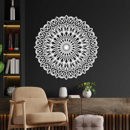 Wooden mandala on the wall - the perfect image for harmony in space - HELGA