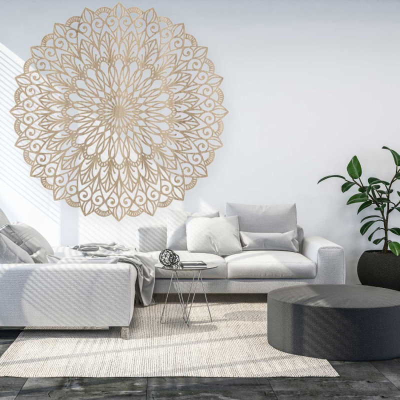 Wooden mandala on the wall - the perfect image...