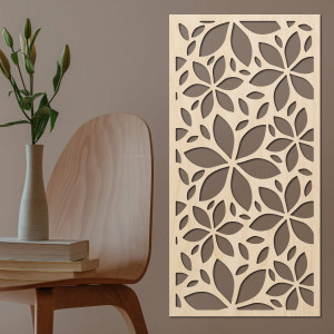 Wall painting carved from wooden plywood KOSMOS 2