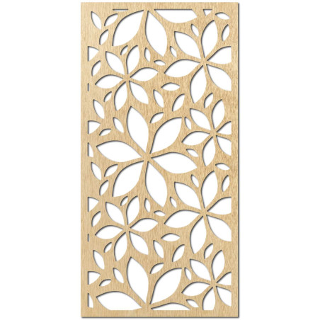 A modern decorative painting with a floral geometric pattern represents harmony,