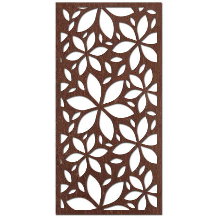 A modern decorative painting with a floral geometric pattern represents harmony,
