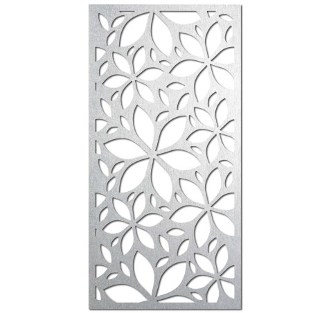 A modern decorative painting with a floral geometric pattern represents harmony,