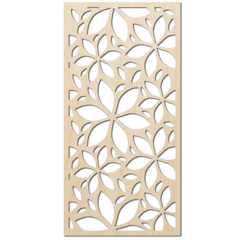 A modern decorative painting with a floral geometric pattern represents harmony,