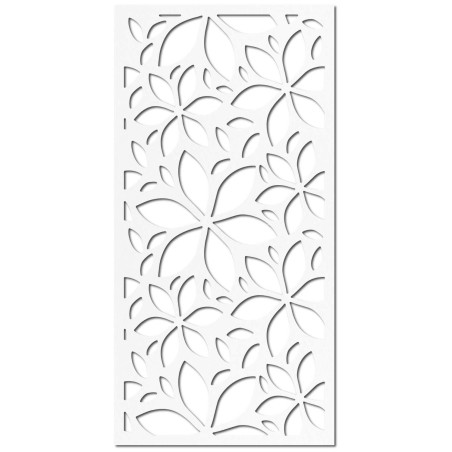 A modern decorative painting with a floral geometric pattern represents harmony,
