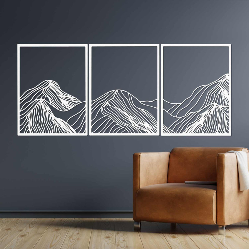 Mountains elegant wooden decoration