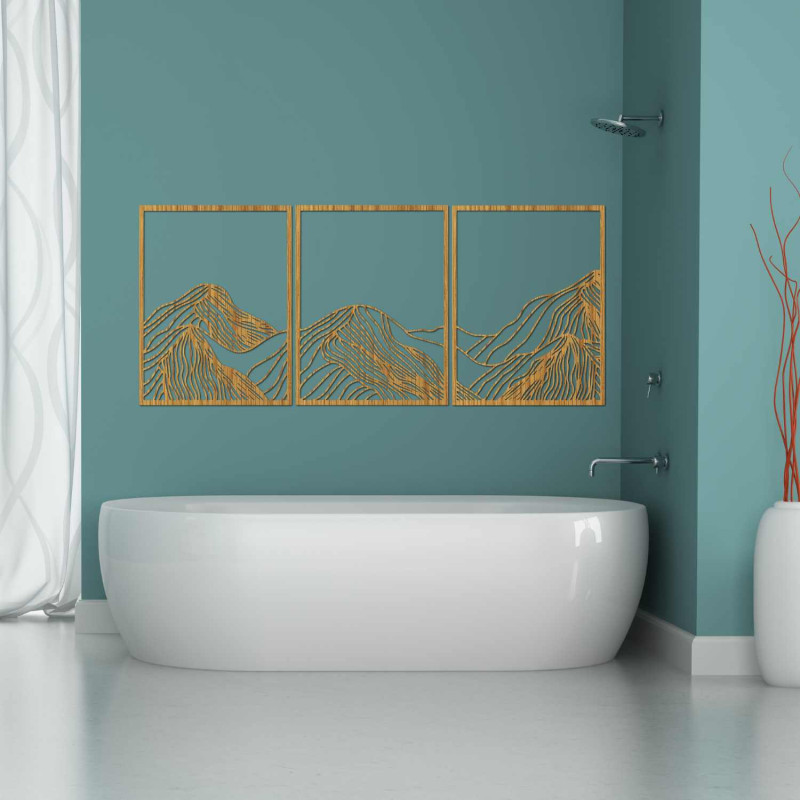 Mountains elegant wooden decoration | MAUTANIS