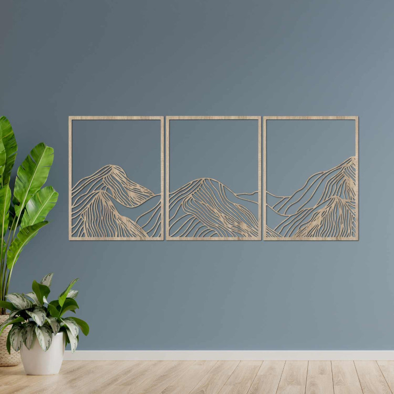 Mountains elegant wooden decoration | MAUTANIS