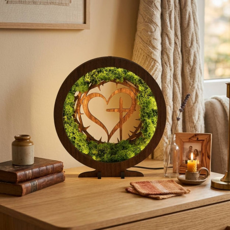 Dimmable LED lamp Heart with cross | JEZUE