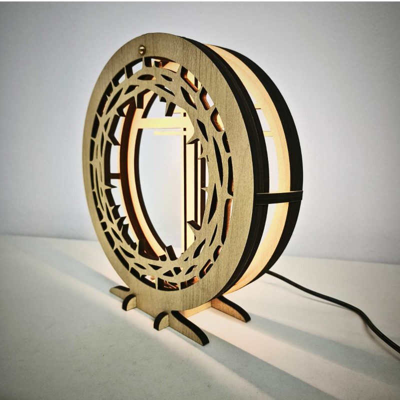The LED cross with a crown of thorns will create peace and harmony in your home.