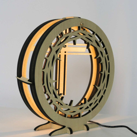 Modern cross with backlighting for an exceptional interior atmosphere.