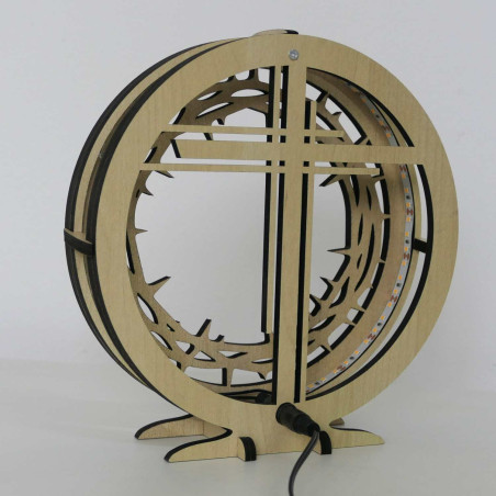 The elegant decoration with a cross and crown will impress at first sight.