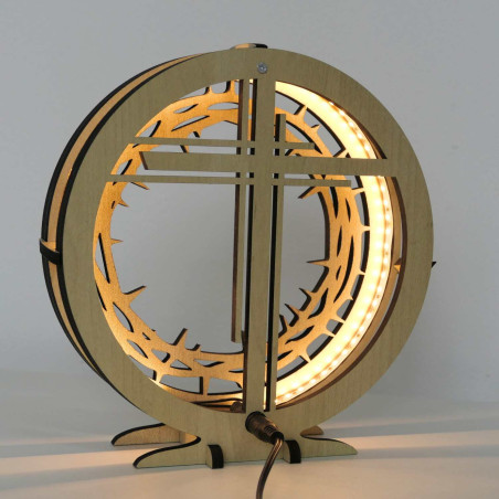 The elegant decoration with a cross and crown will impress at first sight.