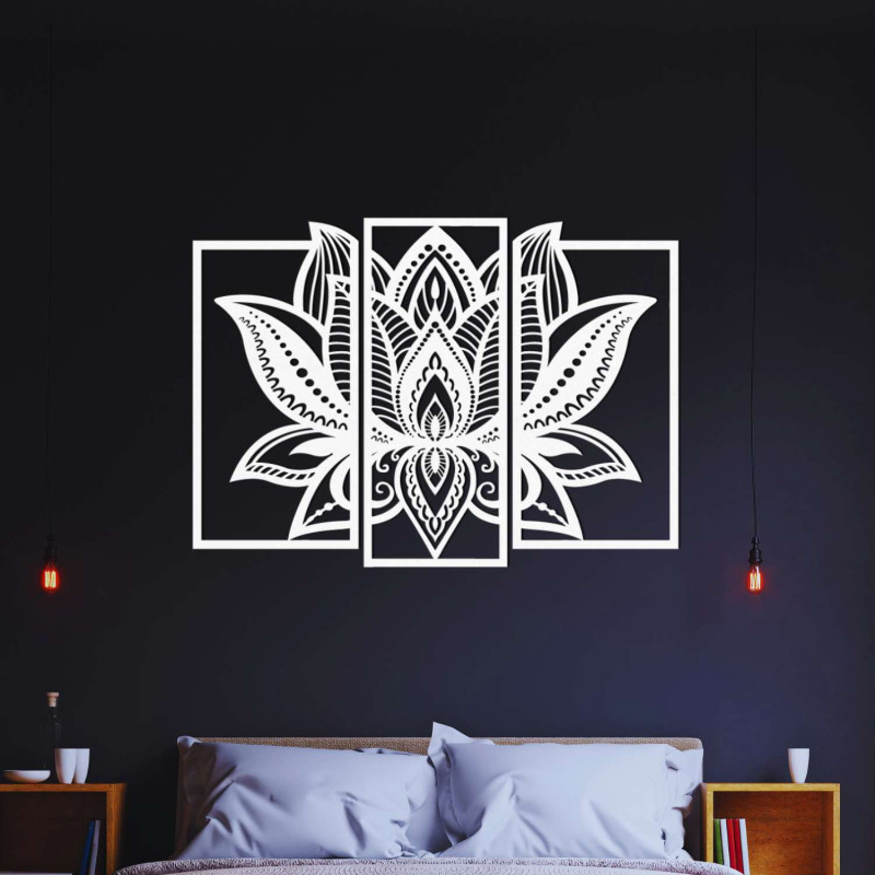 Impressive wooden decoration lotus flower | PURUS