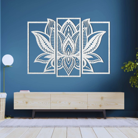 Impressive wooden decoration lotus flower | PURUS