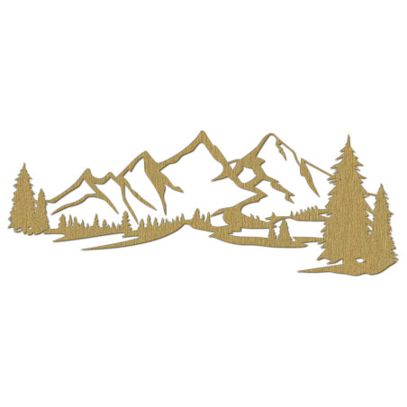Discover the beauty of the mountains with our wooden decoration – high quality, easy installation, beautiful appearance!