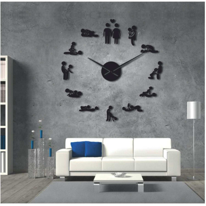 Adhesive mirror clocks are a modern and stylish accessory that will add elegance and visual depth to any interior.