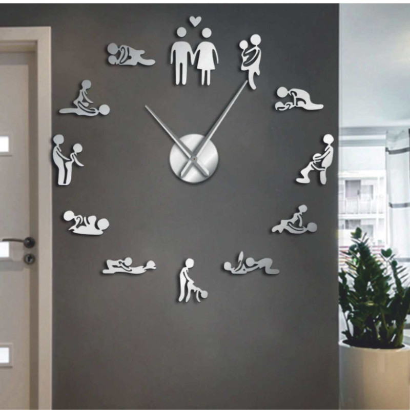 Adhesive mirror clocks are a modern and stylish accessory that will add elegance and visual depth to any interior.
