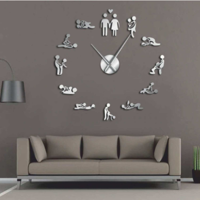 Adhesive mirror clocks are a modern and stylish accessory that will add elegance and visual depth to any interior.