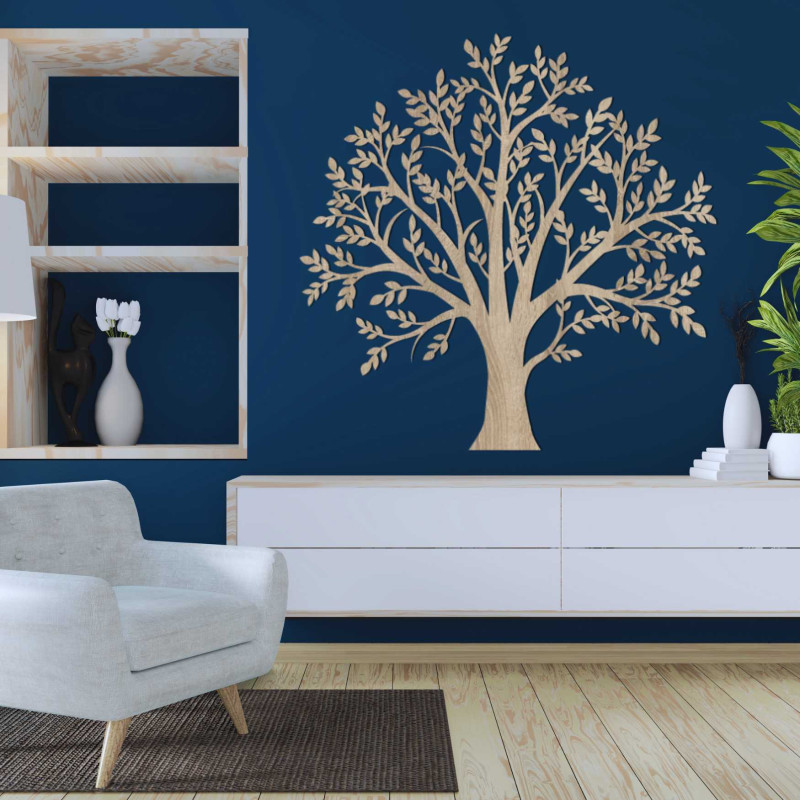 The elegant wooden painting Tree of Life will beautifully complement both modern and rustic spaces.