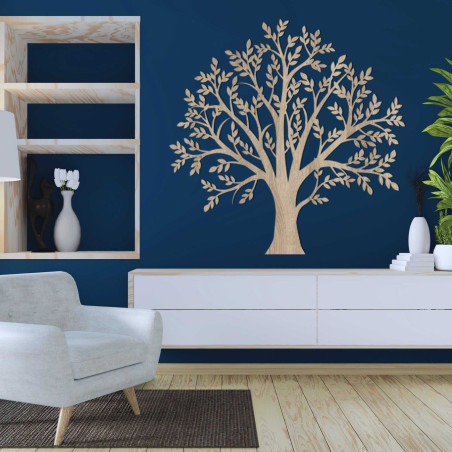 The elegant wooden painting Tree of Life will beautifully complement both modern and rustic spaces.