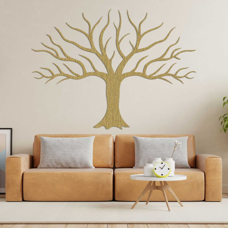The elegant wooden tree decoration will impress with its minimalist design and precise workmanship.