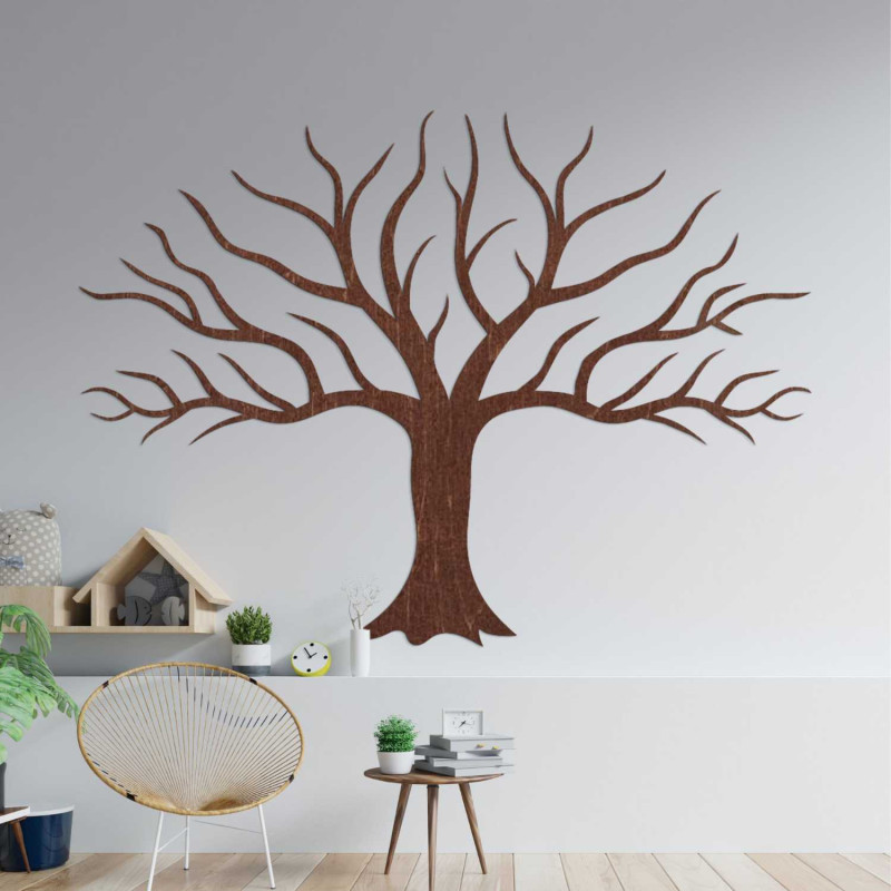 Elegant wooden tree decoration will bring peace and style to the space