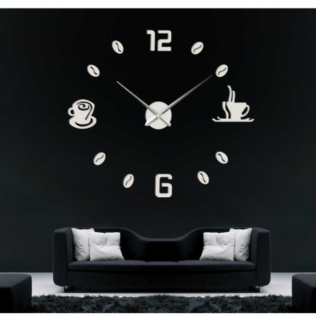 Wall clock adhesive coffee | COFFE