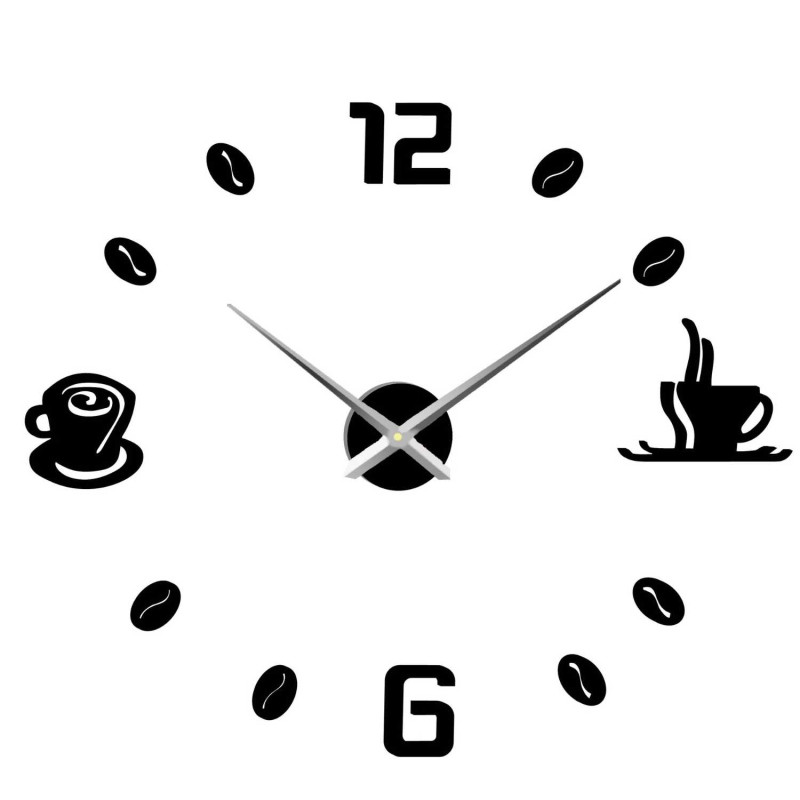 Wall clock adhesive coffee | COFFE