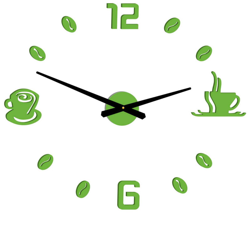 Wall clock adhesive coffee | COFFE