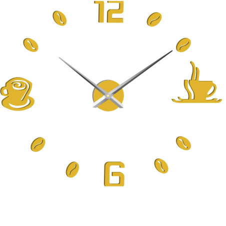 Wall clock adhesive coffee | COFFE