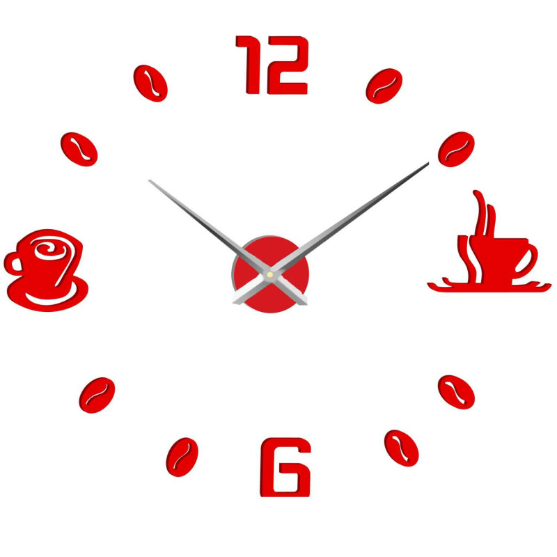 Wall clock adhesive coffee | COFFE