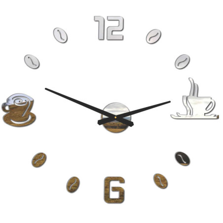 Wall clock adhesive coffee | COFFE