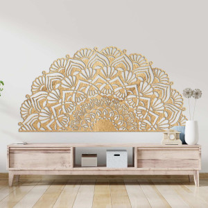 Half wooden mandala for the wall - LUMIS 2