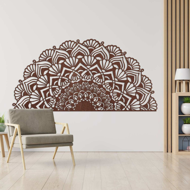 Premium 3D wood painting for an elegant and cozy interior.