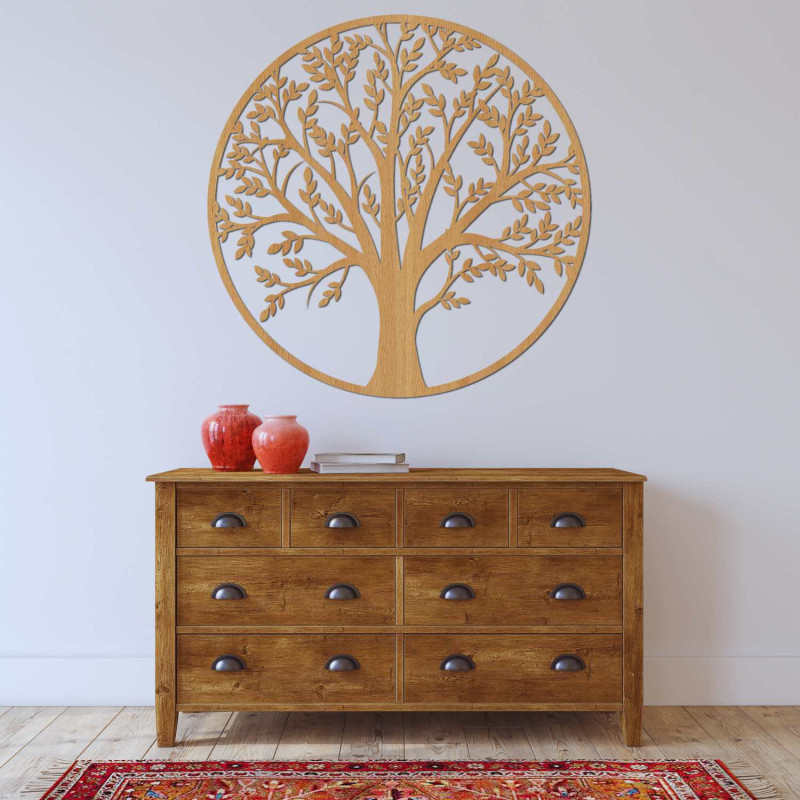 Black Tree of Life Wall Decoration for Living Room