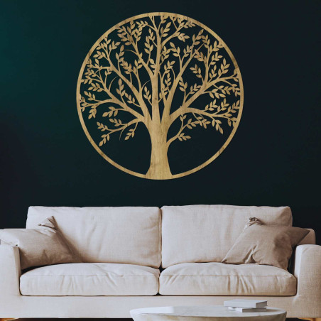 A designer tree of life made of wood for a harmonious home