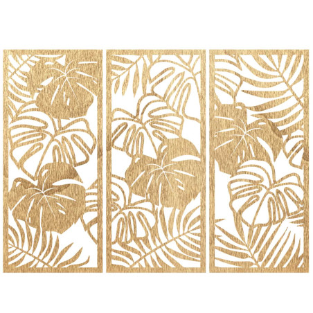 Elegant wall decoration with an exotic leaf motif