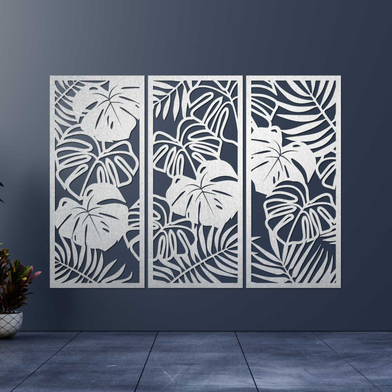 Luxurious wooden picture for the living room in a modern style