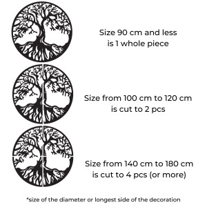 Wooden tree of life painting for a cozy home - ROMNI 2