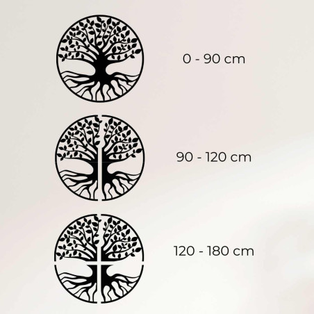 Luxurious wooden tree of life for a modern living room and a harmonious home