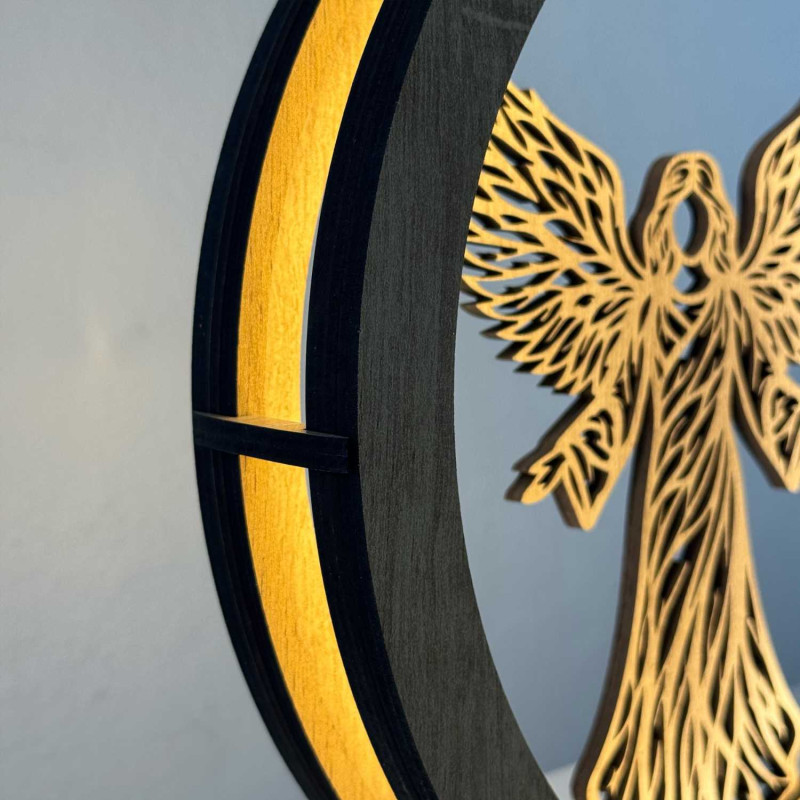 LED lamp with angel creates a pleasant and harmonious atmosphere in the home