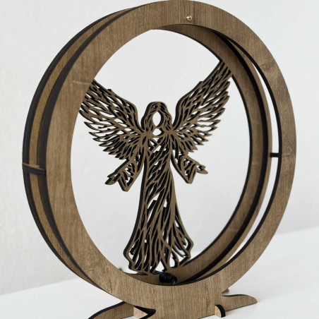 Modern angel decoration with LED lighting for the living room and bedroom